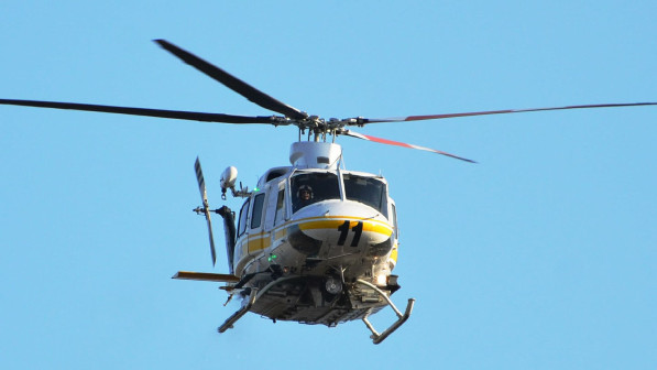 helicopter in the sky