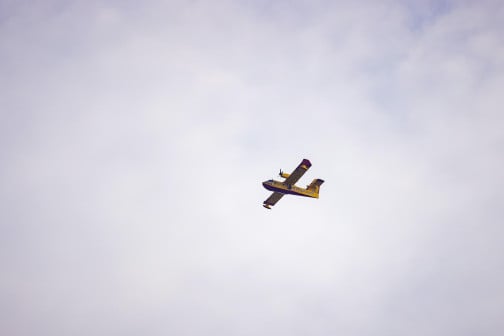 airplane in the sky